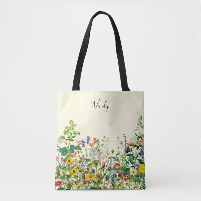 Nature’s Garden Personalised Tote Bag (Front)