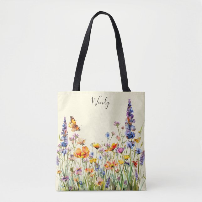 Nature’s Garden Personalised Tote Bag (Front)