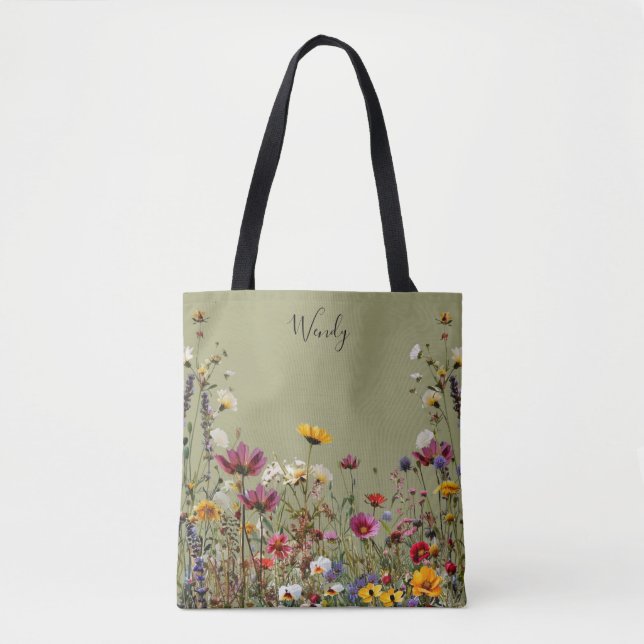 Nature’s Garden Personalised Tote Bag (Front)