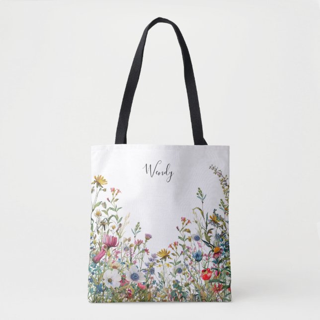 Nature’s Garden Personalised Tote Bag (Front)