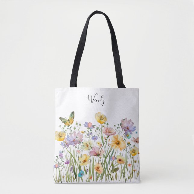 Nature’s Garden Personalised Tote Bag (Front)
