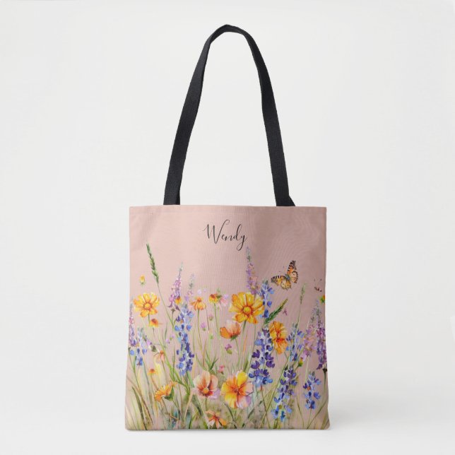 Nature’s Garden Personalised Tote Bag (Front)