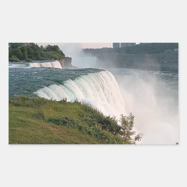 Nature’s Glory: Niagara Falls Rectangular Sticker (Front)