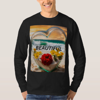 Nature’s Heartbeat – Basic Long Sleeve T-Shirt wit