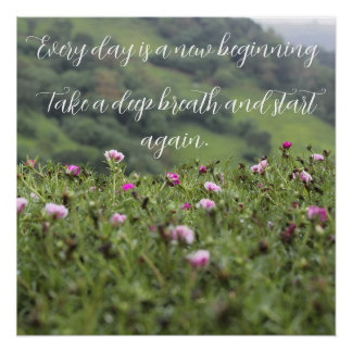 Nature’s Inspiration Motivational Custom Poster