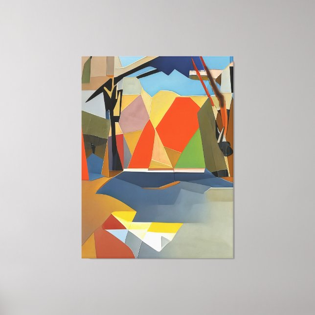 Nature’s Palette, No.001 – Abstract Botanical  Canvas Print (Front)