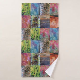 Nature’s Palette – Vibrant Ocean-Inspired Art Bath Towel