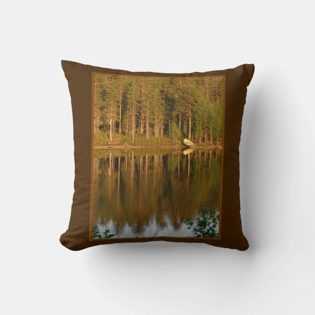Nature’s Reflections custom throw pillow (Front)