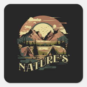 Nature-s Silent Symphony Square Sticker