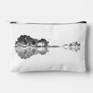 Nature’s Song: Forest Landscape Guitar Art Accessory Pouch