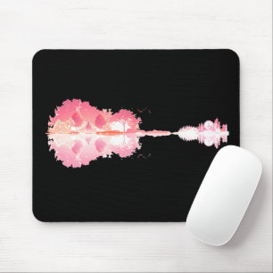 Nature’s Song: Forest Landscape Guitar Art Mouse Mat