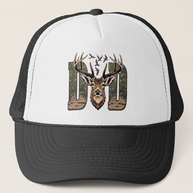 Nature’s Tribute: A Father’s Strength Trucker Hat (Front)