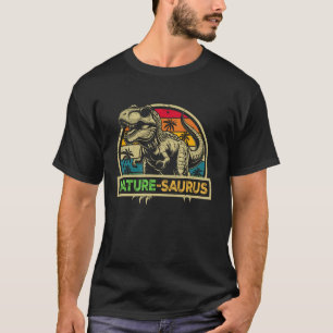 Nature-Saurus T Rex Dinosaur Nature Saurus Family T-Shirt