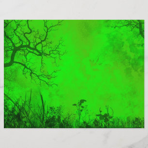 Nature Scene Scrapbook Paper