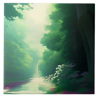 Nature Scenery Decorative Tile