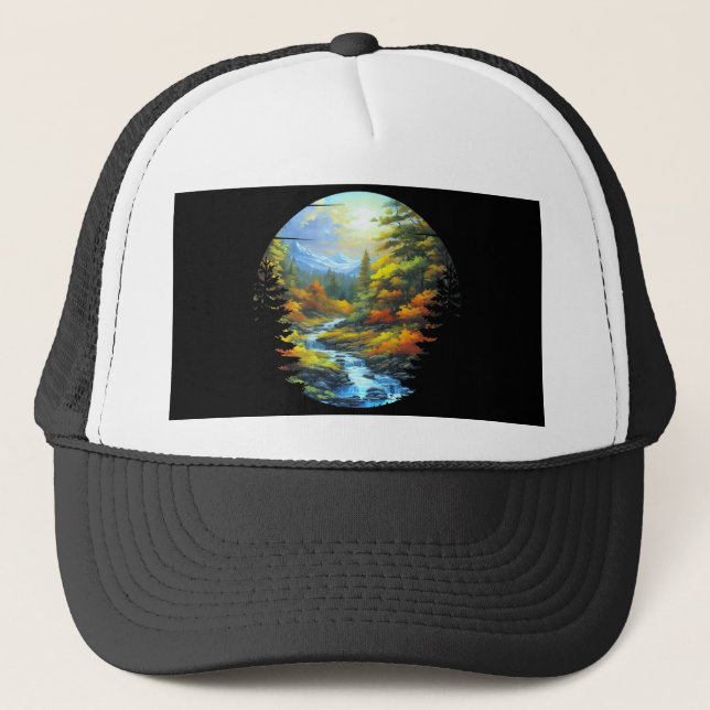 Nature scenery trucker hat (Front)