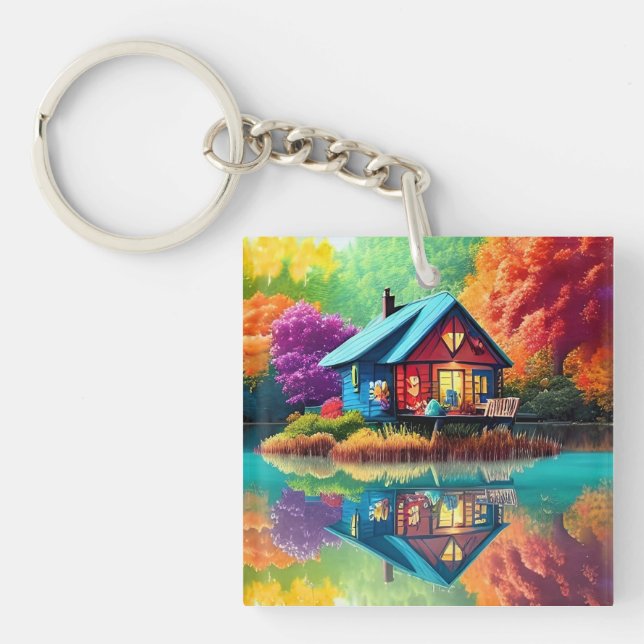 Nature Scenery with Atumn-36685 Key Ring (Front)
