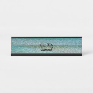 Nature Sea Water Wave Accountant Desk Name Plate