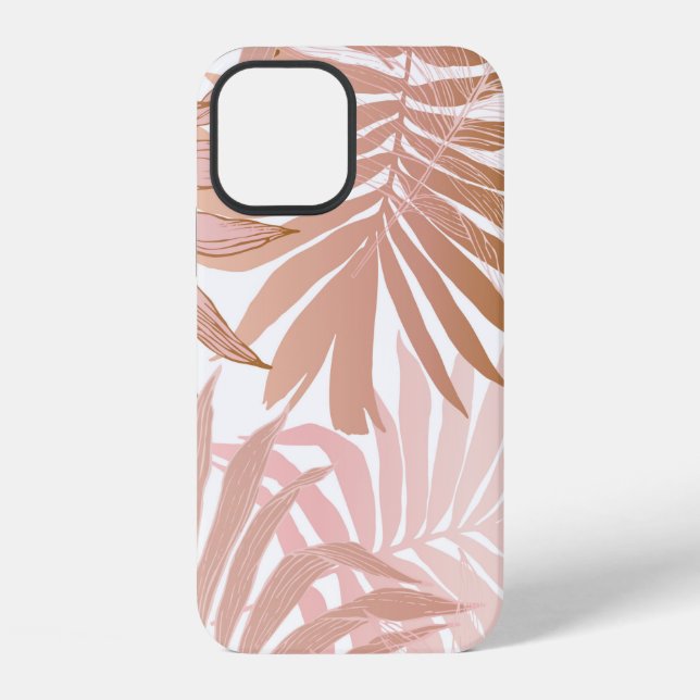 Nature seamless pattern. Hand drawn abstract tropi iPhone Case (Back)