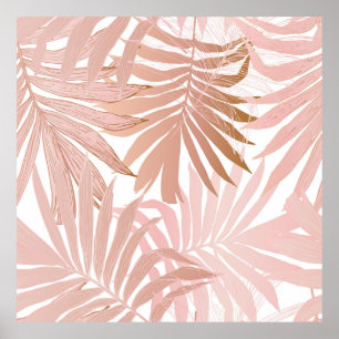 Nature seamless pattern. Hand drawn abstract tropi Poster