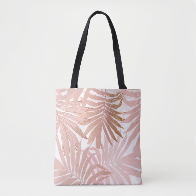Nature seamless pattern. Hand drawn abstract tropi Tote Bag (Front)