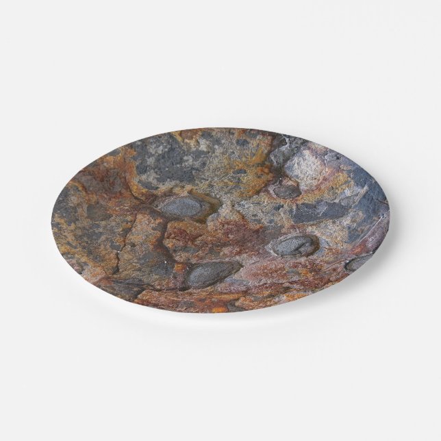 Nature Sedementary Rock Surface Paper Plate (Angled)