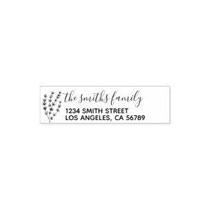 Nature Simple Botanical Floral Self-inking Stamp