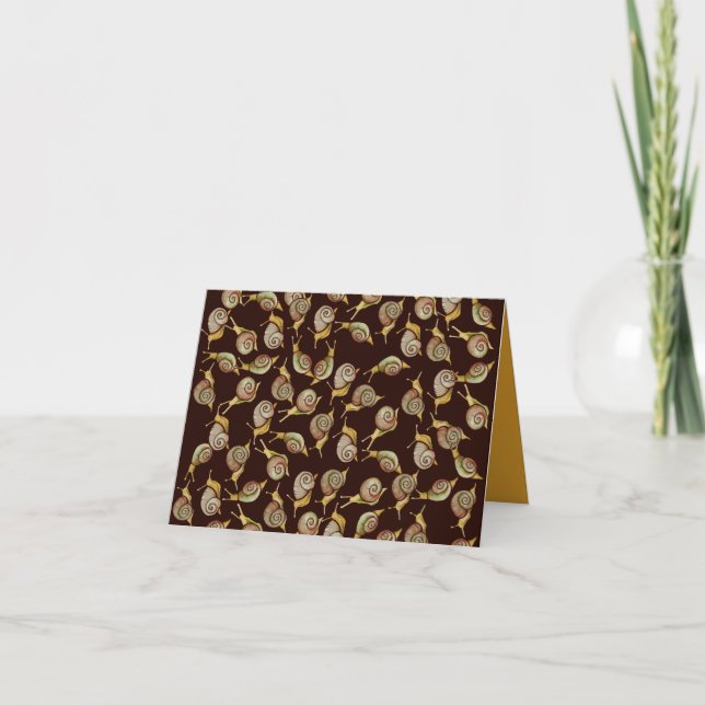 Nature Snail Art                             Note Card (Front)