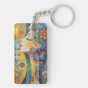 Nature Spirit Woman Acrylic Keychain
