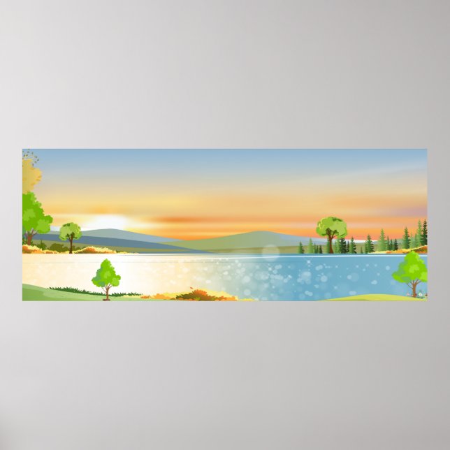 Nature Spring landscape Poster (Front)