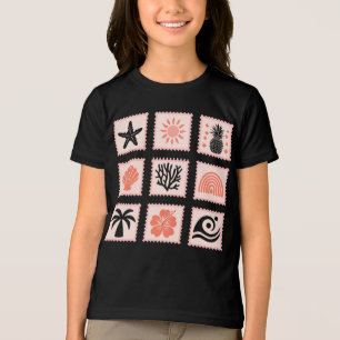 Nature stamp collage Tri-Blend shirt