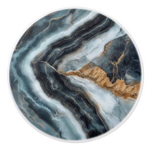 Nature Stone Marble Ceramic Knob