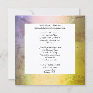 Nature Strip wedding invitation