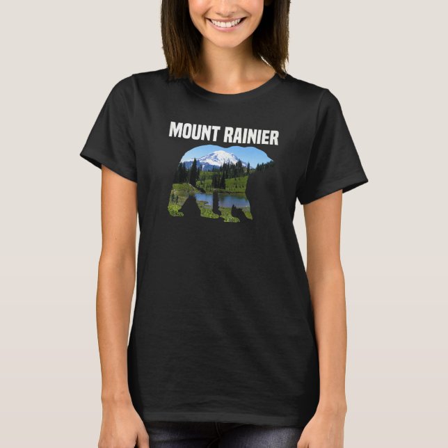 Nature Summer Vacation Mount Rainer National Park  T-Shirt (Front)