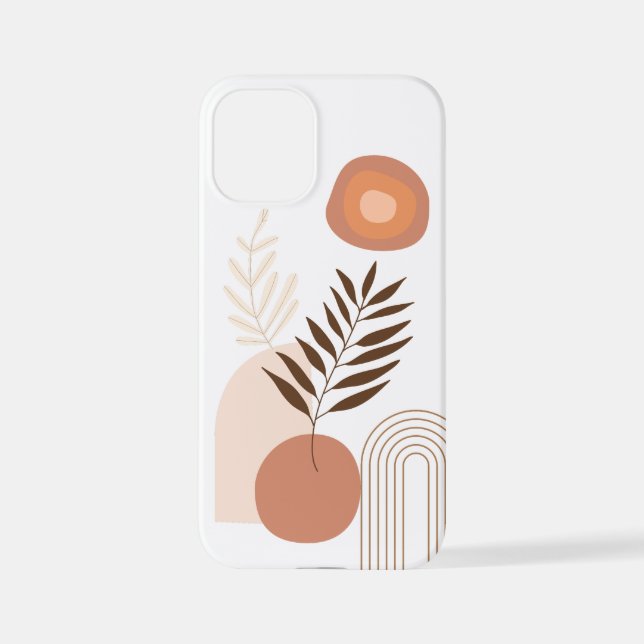 Nature Sunrise Botanical | Happy Vibes iPhone Case (Back)