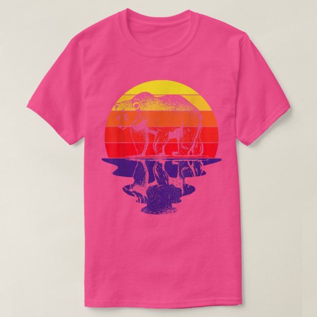 Nature Sunset Bear  T-Shirt (Design Front)