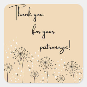 Nature Thanks for Your Patronage Sticker