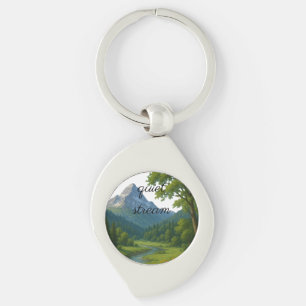 Nature, the silent guardian of life. key ring