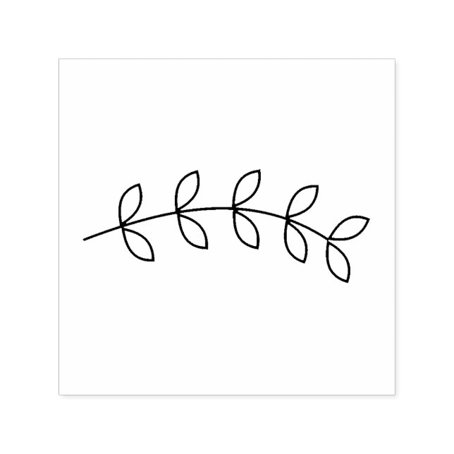 Nature Theme Plant Leaf Branch Craft Self-inking Stamp (Design)