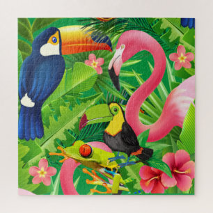 Nature Theme Tropical Animals Challenging Jigsaw Puzzle