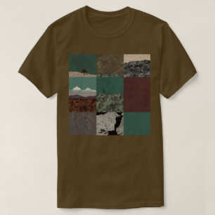 Nature themed vintage collage T-shirt