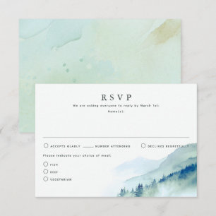 Nature Themed Wedding RSVP Cards