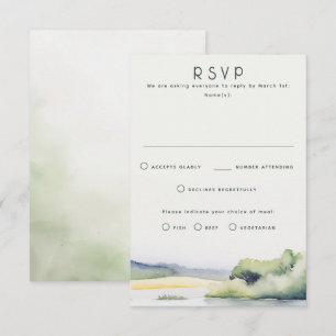 Nature Themed Wedding RSVP Cards
