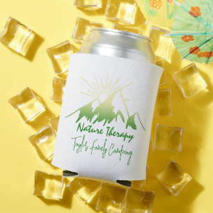 Nature therapy Family camping personalised Can Cooler