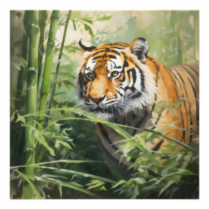 Nature Tiger Bamboo Photo Print