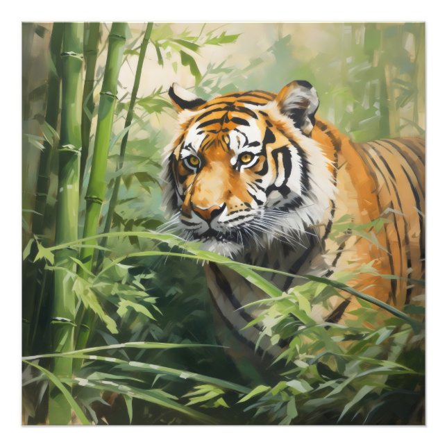Nature Tiger Bamboo Photo Print (Front)