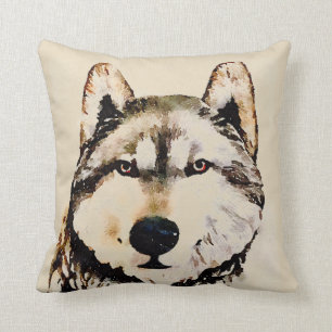 Nature Timber Wolf Cushion