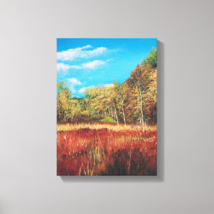 Nature Trail Acrylic Painting Wrapped Canvas