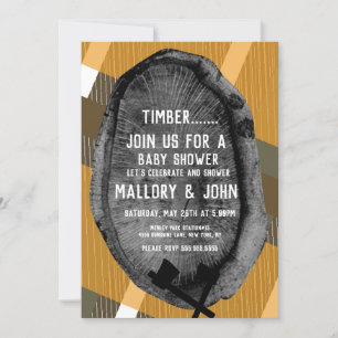 Nature Trail Woods Adventure Lumbarjack Fall Invitation