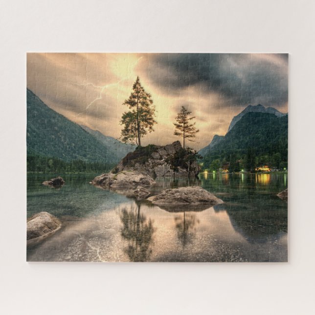 Nature Travels - Water Mountains Landscape Jigsaw Puzzle (Horizontal)